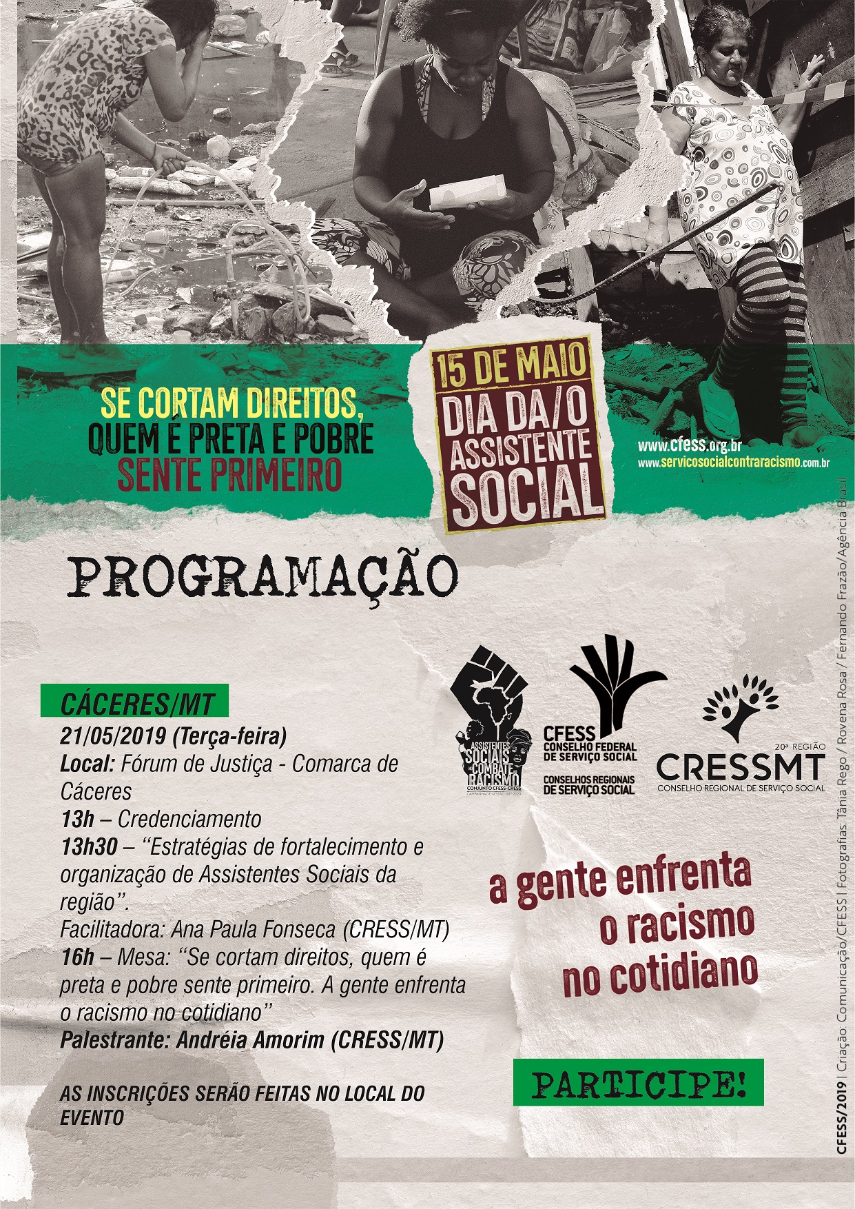 Seminário Comemorativo ao Dia da/o Assistente Social - Região Centro Sul do Cress  Ceará e VIII Semana de Serviço Social do IFCE/Iguatu