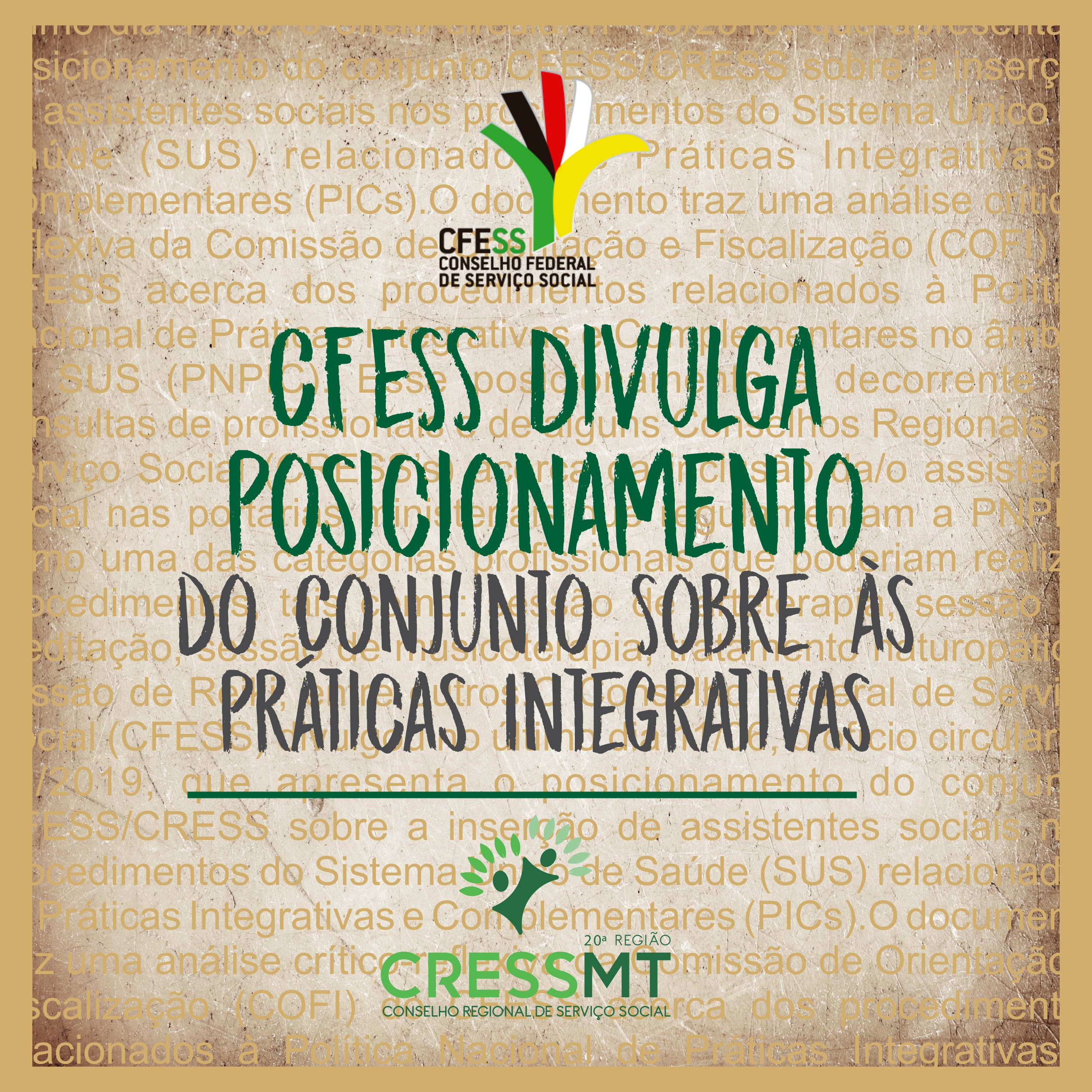 ENTENDA MELHOR SOBRE A IMPORTÂNCIA DO CONJUNTO CFESS/CRESS
